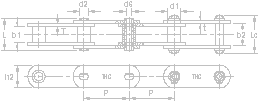 DIN Hollow Pin Conveyor Chain