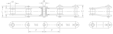 ANSI Standard Double Pitch Conveyor Roller Chains (Standard Roller Type)