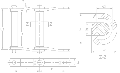 Welded Steel Drag Chain