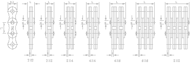 DT BL Series Leaf Chains