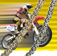 Motorcycle Chains (Gold O Ring Chains and Silver X Ring Chains)