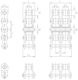 ANSI HT Series Super Strength Roller Chains